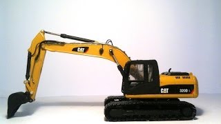 REVIEW CAT 320D L Hydraulic Excavator black cab (custom) - Norscot n.55124