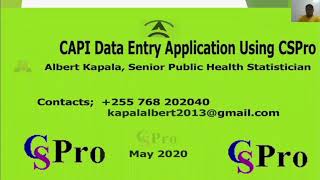 Video 03 Data Entry Forms Using CSPro. CSPro Tutorial for Beginners By Albert Kapala Tanzania