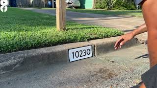 Magnolia Curb Address Decal Install #curbpainting #howto #magnolia #curbappeal