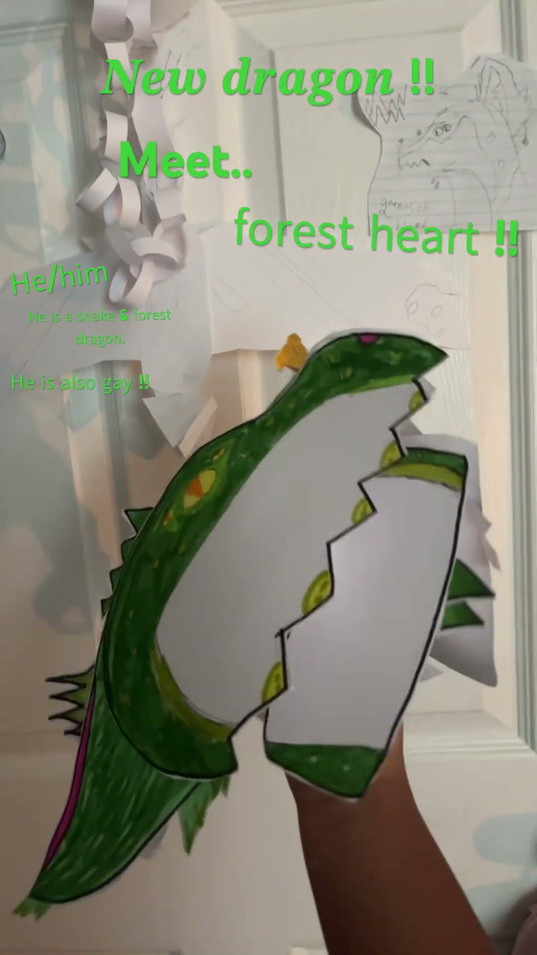 New Dragon Dragonpuppets Papercraft Paperdragonpuppet