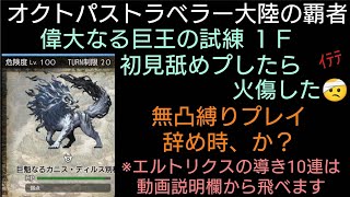 オクトラ覇者 偉大なる巨王の試練初見が辛すぎた！エルトリクスの導き運試し10連ライブ配信