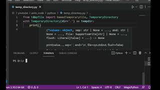 Temporary files and directories in Python