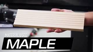 Texturing Maple With A SuperBrush Sanding Machine | SuperMax Tools SuperBursh Machine Texturing