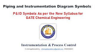 Piping and Instrumentation Diagram (P&ID) Symbols /Process Control/ GATE Chemical Newly Added Topic