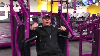 Planet Fitness Chest Press Machine -  How to use the chest press machine at planet fitness