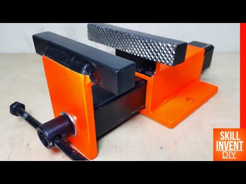 How To Make A Bench Vise || DIY Metal Bench Vise - YouTube