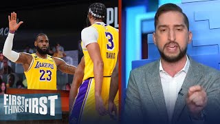 Nick Wright reacts to Lakers GM 1 win vs Heat in NBA Finals — 'Series is over' | FIRST THINGS FIRST