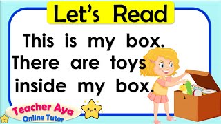 Reading Tutorial for Beginners | Practice Reading | Reading Guide for Kids | English Reading Lesson