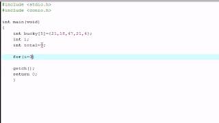 C Programming Tutorial 15 Simple Array Program