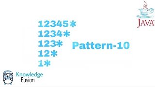 Pattern-10 using JAVA Programming | ICSE
