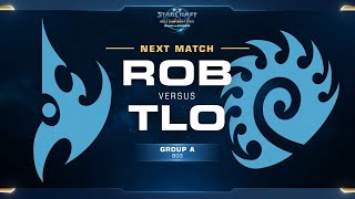 Rob vs TLO PvZ - Group A - WCS Challenger NA Season 2