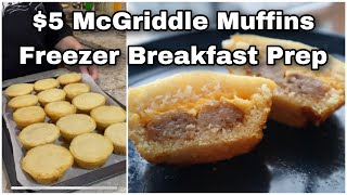 $5 Breakfast Prep Idea: McGriddle Muffins | Freezer Meals | Make Ahead Grab and Go Breakfast