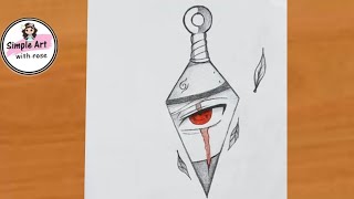 How to draw Kakashi in kunai || Easy anime drawing| Kakashi drawing for beginners |Anime