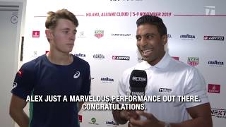 Alex De Minaur: 2019 Next Gen ATP Finals Round Robin 3 Win Tennis Channel Interview
