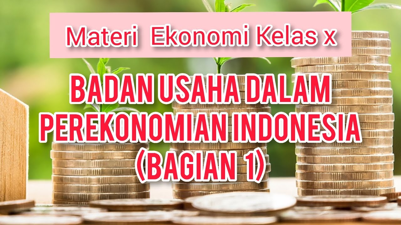 Badan Usaha Dalam Perekonomian Indonesia / Materi Ekonomi Kelas X ...