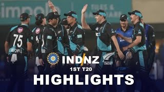 Highlights India vs New Zealand Today , Ind vs Nz 1st T20 Full Highlights , Sundar