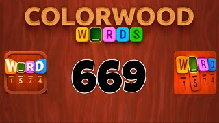 COLORWOOD WORDS Cryptogram level 669