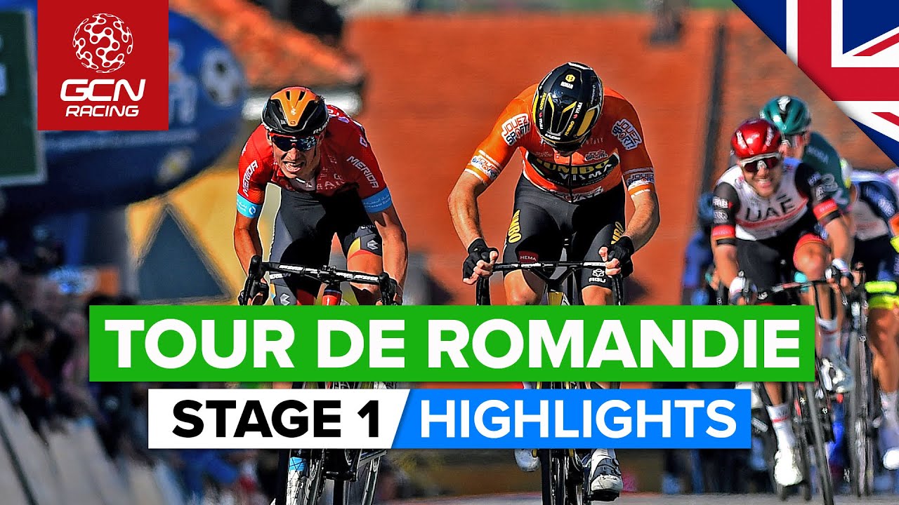 Last Gasp Finish Up Thrilling Final Ramp | Tour De Romandie 2022 Stage ...