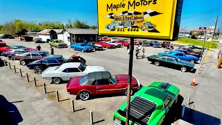 Classic American Muscle Car Lot Inventory Update 4/15/24 Maple Motors Hot Rods F
