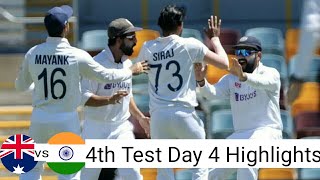 Ind vs Aus 4th Test 2021 Day 4 Highlights | Rahane | Tim Paine - SKY Cricket