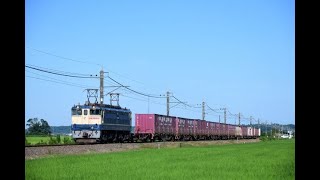 EF65電機牽引貨物列車 2021年7月17日 下総神崎～大戸 1092レ