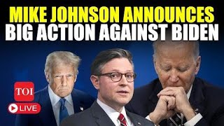 LIVE: Trump Orders First Big Action Against Biden? Mike Johnson's Huge Announcement | Family Pardons