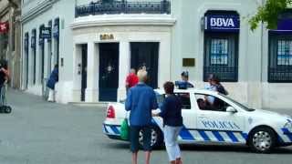 アキーラさん観察①ポルトガル・リスボン・警察車両！Portuguese police car,Lisbon,Portgul