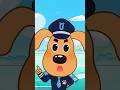 Sheriff Labrador Teaches Swimming Safety Tips #shorts #kidscartoon