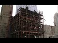 favco m760d tower crane raising steel onto 1wtc