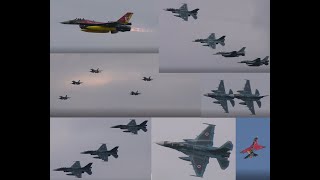 [4K]令和元年 築城基地航空祭2019 F-2戦闘機によるオープニング 空対地射爆撃  機動飛行 6SQスペマ