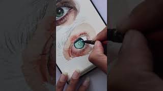 Realistic Eye Painting with Watercolours