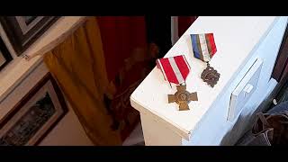 FRENCH CROSS FOR MILITARY VALOUR \u0026 UNC MEDAL