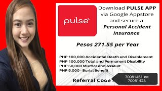 PULSE APP | 271.55php PRUPersonal Accident Insurance| Mary Rose Dira