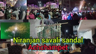 Niranjan sawari sandal urs achampet rangapur Nagar Kurnool district part 1 video