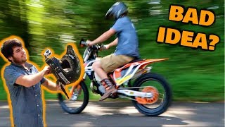 First ride on STOLEN DIRT BIKE!
