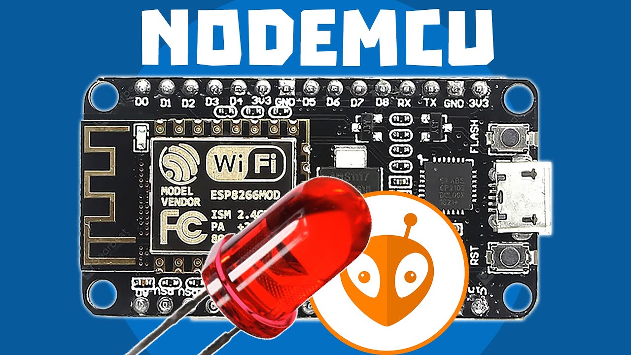 Starting With NodeMCU ESP8266 Blinking LED Using PlatformIO - YouTube