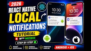 React Native Local Push Notifications Tutorial (2026) | Notifee Step by Step Android + iOS