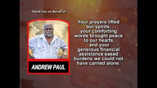 Andrew Paul ~ Thank You-