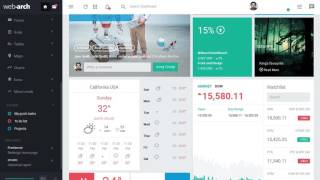 Webarch - Responsive Admin Dashboard Template