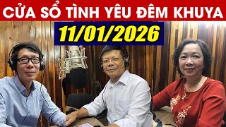 Nghe Cửa Sổ Tình Yêu VOV Đêm Khuya Ngày 11/01/2026 | Đinh Đoàn Tư Vấn Tâm Lý Hôn Nhân Gia Đình