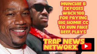 MUNCHIE B SAYS THE WHOS WHOS ARE FALLING OFF AND WACK100 PAID BIG HOMIE CC TO FAKE BEEF WITH HIM