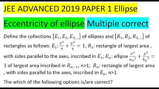 Define the collections {E1,E2,E3,… } of ellipses and {R1,R2,R3,… } of rectangles as follows: E1