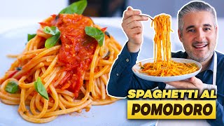 How to Make SPAGHETTI with TOMATO SAUCE Like an Italian (Spaghetti al Pomodoro)