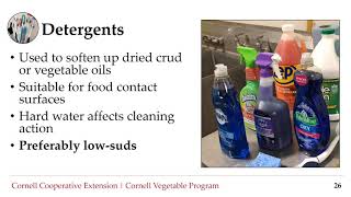 Part 4: Cleaning & Sanitizing