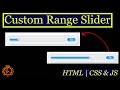 CSS Neumorphism Custom Range Slider using Html CSS & Javascript @royaltutorials354