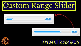 CSS Neumorphism Custom Range Slider using Html CSS & Javascript @royaltutorials354