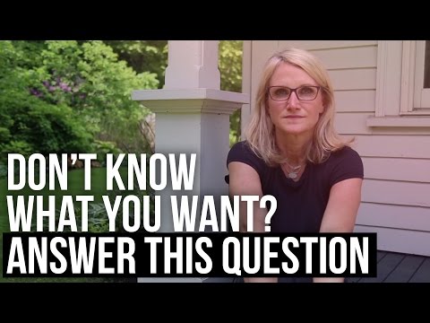 Don't Know What You Want? Answer This Question #MelRobbinsLive Don't Know What You Want? Answer This Question #MelRobbinsLive