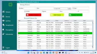 Java Swing and Mysql Project (Clinic Management System)
