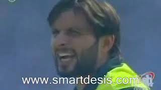 cricket sledging shahid afridi vs ghambir
