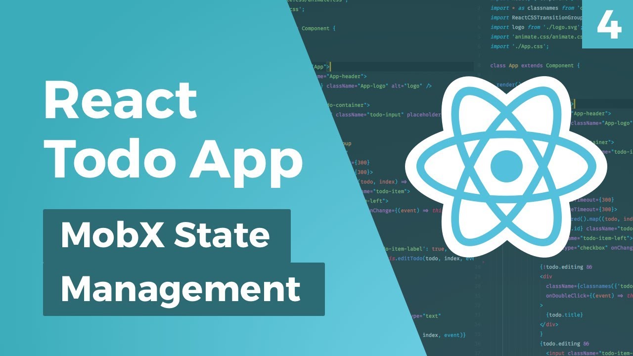 React Todo App - MobX State Management - Part 4 - YouTube